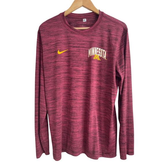 Nike Dri Fit Minnesota Golden Gophers Shirt Mens Large NCAA Football Team Issue - Picture 1 of 7